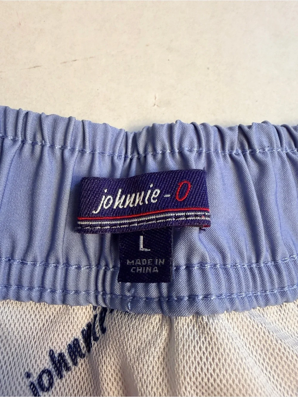 Men's Blue & Red Camo Swim Trunks